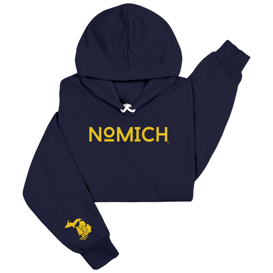 NoMich® Game Day — Navy & Gold Hoodie | NoMich® Front