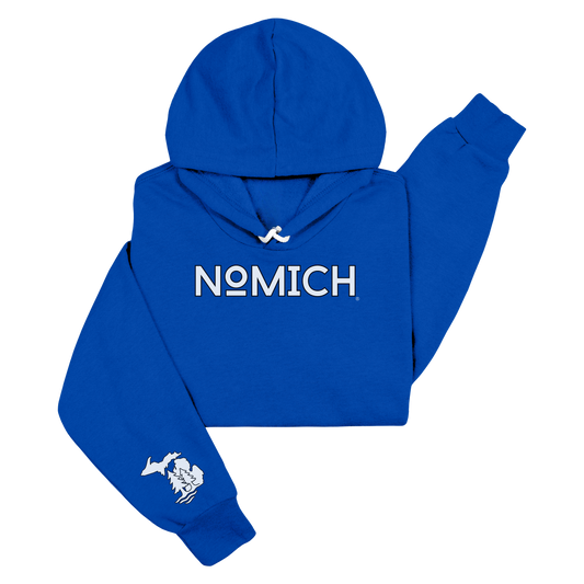 NoMich® Game Day — Royal Blue & White Hoodie | NoMich® Front