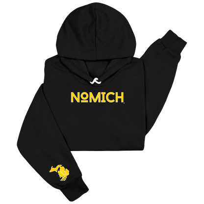 NoMich® Game Day — Black & Gold Hoodie | NoMich® Front