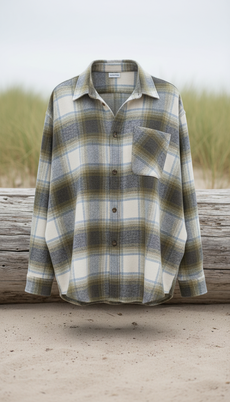Shoreline Flannel Shirt in Soft Cotton