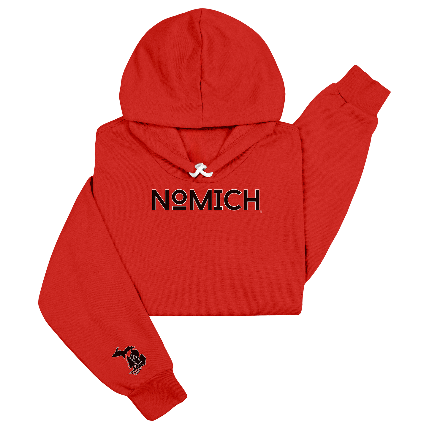 NoMich® Game Day — Red & Black Hoodie | NoMich® Front