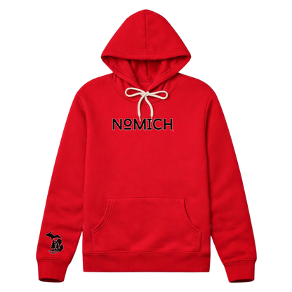 NoMich® Game Day — Red & Black Hoodie | NoMich® Front