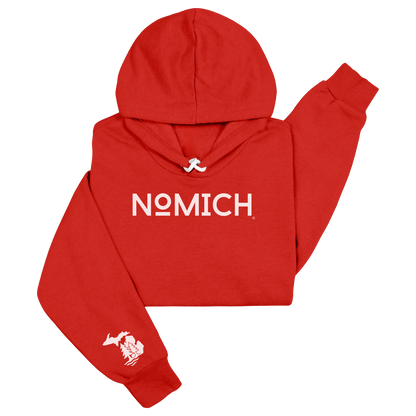 NoMich® Game Day — Red & White Hoodie | NoMich® Front
