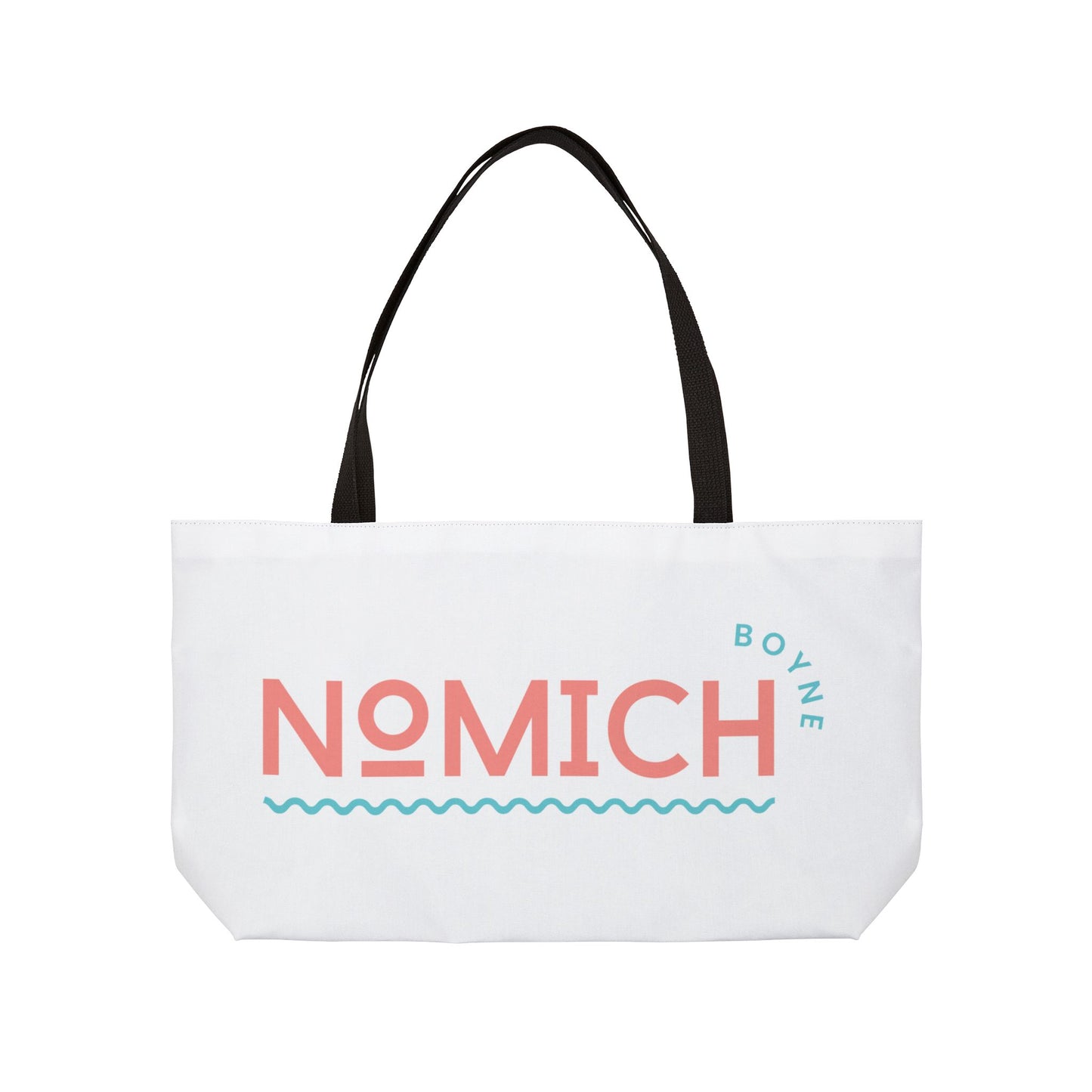 My Lake Charlevoix Weekender Tote Bag - White Canvas