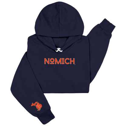 NoMich® Game Day — Navy & Orange Hoodie | NoMich® Front