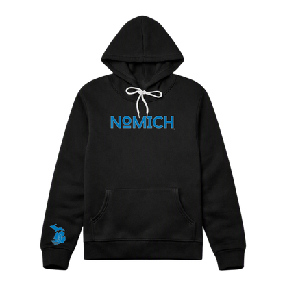 NoMich® Game Day — Black & Blue Hoodie | NoMich® Front