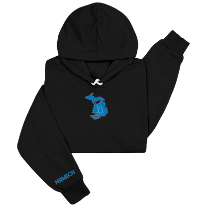 NoMich® Game Day — Black & Blue Hoodie | Where Pines Meet Shorelines™