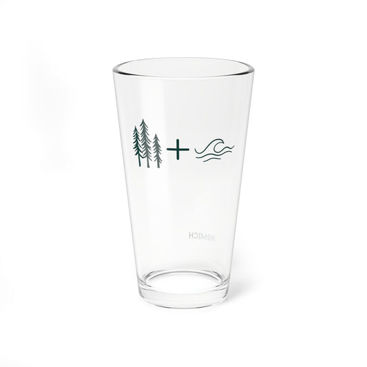 Pine + Shorelines Pint glass