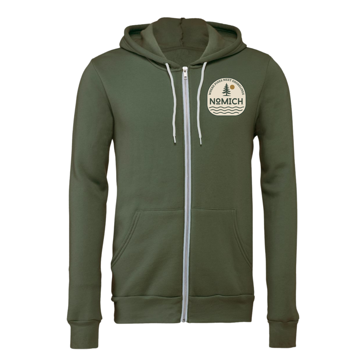 NoMich Camp Badge Zip Hoodie
