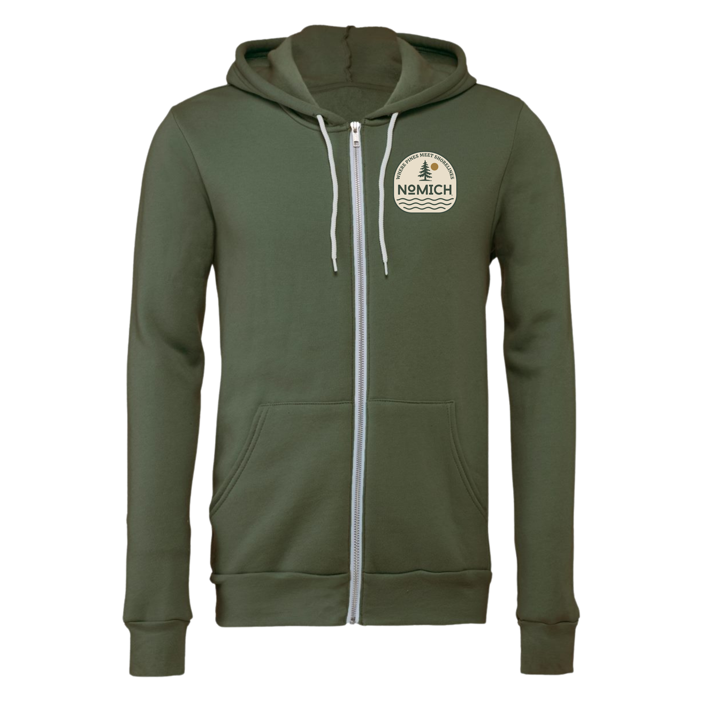 NoMich Camp Badge Zip Hoodie